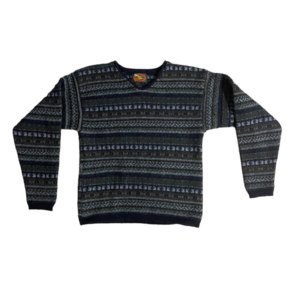 Patterned Crew Neck Sweater - Picture 2 of 7
